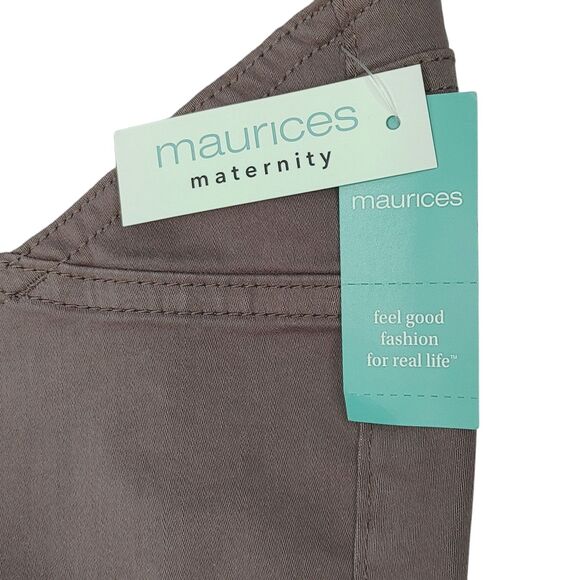NWT Maurices Women’s Maternity Over The Bump Jegging Pants Size Medium Long - Picture 12 of 16